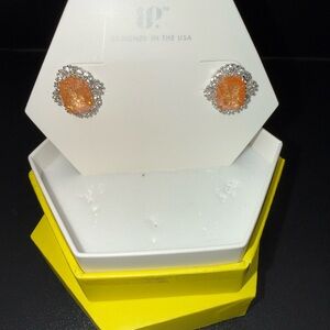 Bomb party drops of heaven peach ice crystals studs. New.  Great gift idea